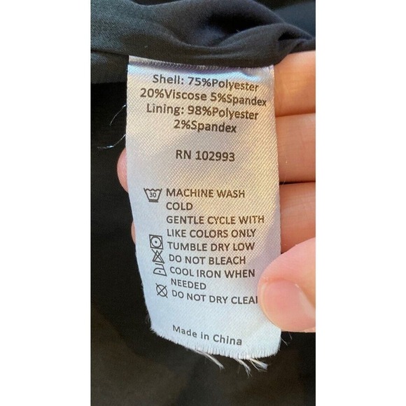 Slate & Willow One Shoulder Ruffle Dress Size Large Women’s Black - Picture 4 of 7